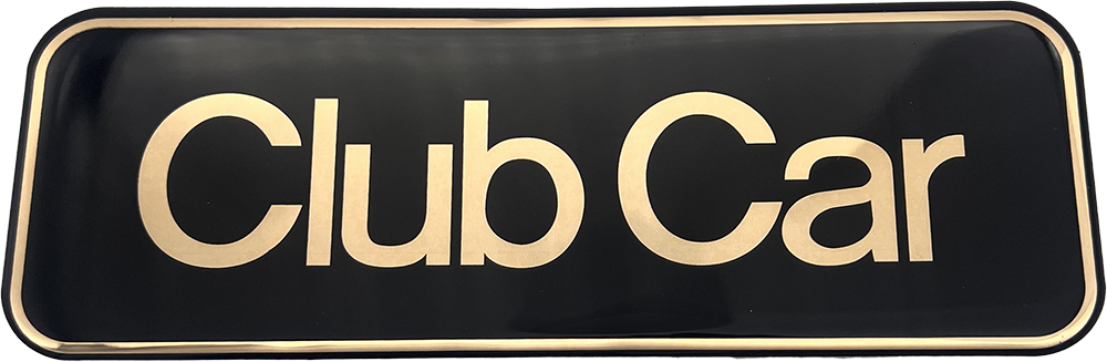 CLUB CAR LOGO DECAL, GOLD