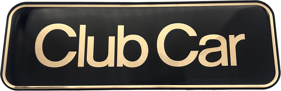 CLUB CAR LOGO DECAL, GOLD