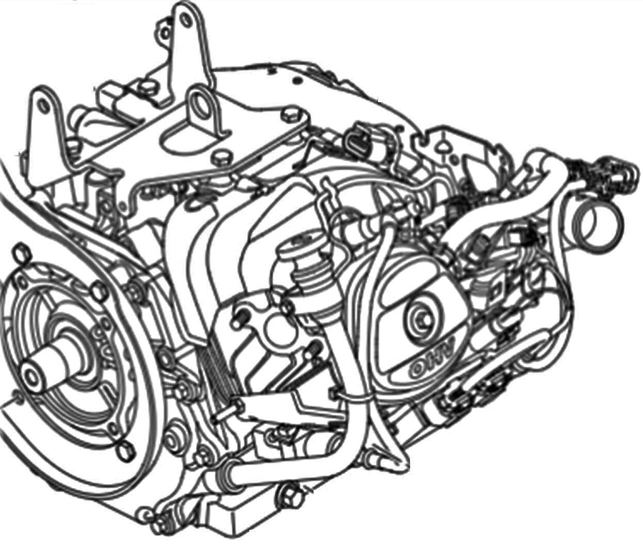 ENGINE, GAS, KOHLER ECH440