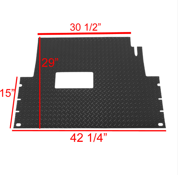 GTW® Club Car Precedent / Onward / Tempo Diamond Plate Floor Mat
